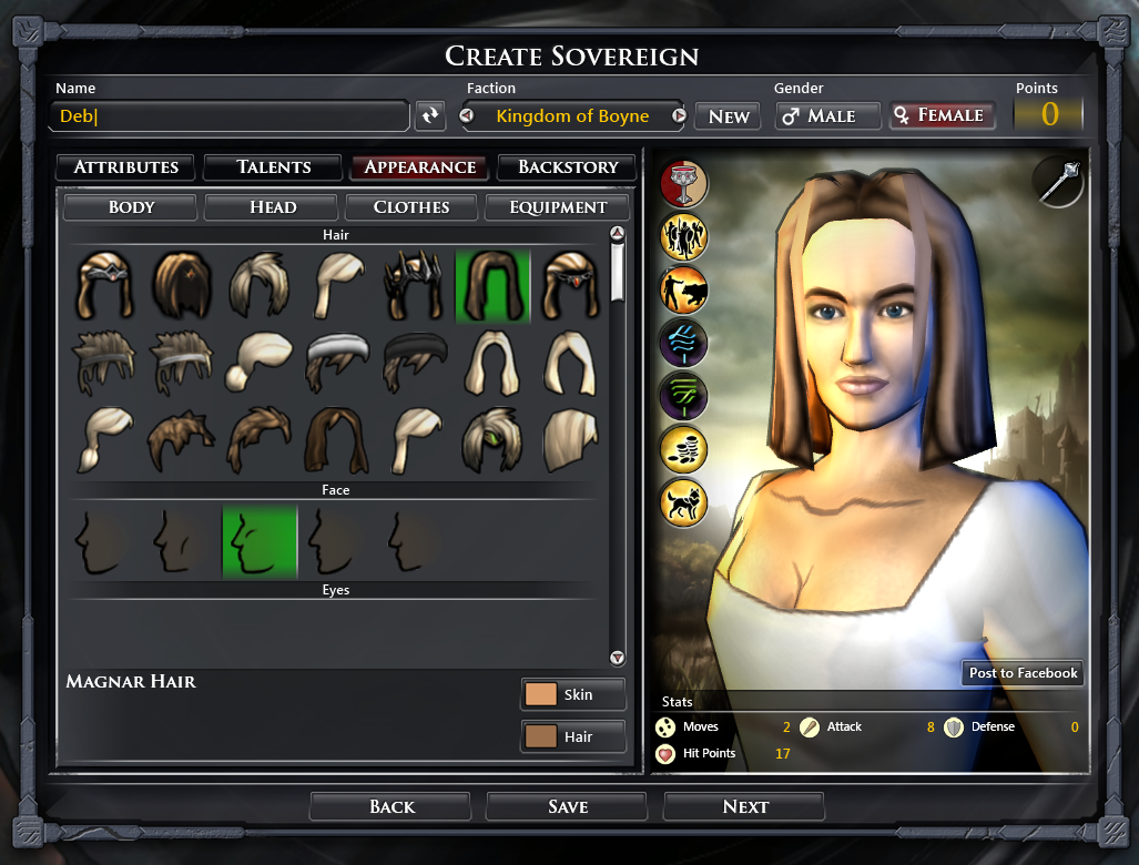 After the player character is customized, opponents can be selected.